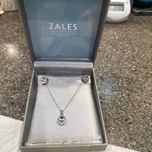 Zales 925 Necklace earrings set